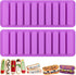 Long Strips Silicone Mold, Finger Shaped Cookie Molds, 2 PCS-10 Cavity Chocolate Rectangular Cereal Bar Molds, Ice Cube