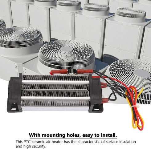 PTC Air Heater, 500W 110V Insulated Ceramic Air Heating with Thermostatic Control