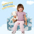 2-in-1 ALIMORDEN Kids Flip Out Ultra-Soft Snuggle Foam Filled Chair, Blue