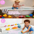 Longer Bath Tub Splash Guard for Kids,Silicone Bath Toy Holder for Bathtub,Prevent Water Spills in Bathroom,Fun-Filled