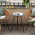 1 Pack Metal Outdoor Side Table Small Outside Round End Table for Patio Modern Accent Garden Corner Table for Small