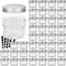 VERONES Mason Jars Canning Jars, 4 OZ Jelly Jars With One Piece