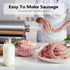 MZTOGR 2.5LBS 8 Sausage Stuffer, Stainless Steel Horizontal Sausage Maker, Homemade Manual Meat Filling Kitchen Machine