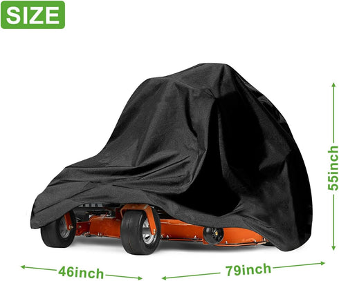Zero Turn Mower Cover - 600D Heavy Duty Universal Fit Lawn Mower Covers, Waterproof and Dust Resistant