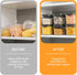 Airtight Kitchen Storage Set Containers for Cereal, Pasta, Flour, Baking Supplies with Secure Lids - Ideal for Pantry