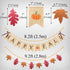 Uniwish Happy Fall Banner with Pumpkin Maple Leaves Sign, Garland Fall Thanksgiving Day Decorations for Mantle Fireplace