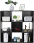 ZenStyle 9 Cube Storage Shelf Organizer, Wooden Bookshelf System Display Cube Shelves