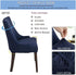 Wingback Side Chair Cover Stretch Dining Accent Chair Covers Slipcovers with Arm Reusable Printed Sloping Arm Chair