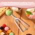 JETONN Set 2, 18/8 Set Cookie Scoops for Baking of Pink Handle Stainless Steel Ice Cream Scoop with Ergonomic Soft