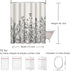 Emvency Shower Curtain – Floral Border Herbs and Wild Flowers, Waterproof Polyester Fabric 72 x 78 Inches