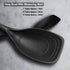 Large Silicone Cooking Spoon, Non-Stick Solid Spoon Set with Deep Bowl and Measurement Mark, Heat Resistant Kitchen