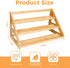 MNADSFKJ -3 CountertopsStorage Spice Rack, Spice Organizer Tier Bamboo Spice Racks, Solution for Spice Storage