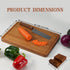 15.8 11 Inch Solid Teak Wood Cutting Board One Piece Non Glued Large Thick Crack Resistant Wooden Chopping Board