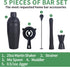 JWJIUEJIU Set Kit,5 Set Set 5-Piece) Cocktail Shaker Bartender Piece Bar Stainless Steel Bar Tools for Professional