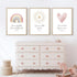 Pennclys 3 12x16 Inch Boho Nursery Wall Art Pieces Bible Verse Nursery Art Christian Girls Nursery Wall Art Heart