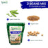 3-Bean 16 Oz Nature Jim's Sprouts Seed Mix - Organic Green Peas, Lentils & Adzuki Beans for Planting - Non-GMO