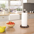 Steel Paper Towel Holder with Crystal Ball, Countertop Stand for Kitchen, Bars & Dining Tables, Oil Rubbed Bronze