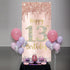 Happy 13th Birthday Door Banner Backdrop Decorations for Girls, Pink Rose Gold 13 Birthday Party Supplies