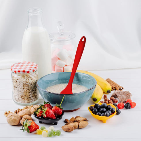 Silicone Spoons for Cooking, 10 INCHES, Serving Spoons for Mixing, Stirring & Basting, Nonstick Heat Resistant, 3 PCS