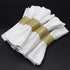 KPOSIYA Napkin Rings - Pack of 60 Rhinestone Diamond Adornment for Weddings and Holiday Parties