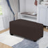 Easy-Going Stretch Ottoman Cover Folding Storage Stool Furniture Protector Soft Rectangle slipcover with Elastic