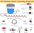 1/2" DIY Chicken Watering System - PVC Tee Fittings and Chicken Waterer Nipples with PVC Pipe, Stainless Steel Hose