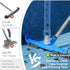 20" 2 1 1-1/4" 1-1/2" TidyMister in Pool Brush Vacuum Head with Swivel Hose Connection & Sturdy Nylon Bristles