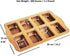 Non-Stick Mini Loaf Pan, 8-Cavity Carbon Steel Baking Tray, Golden