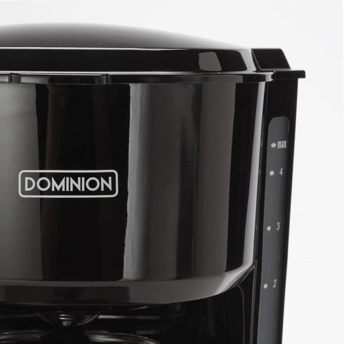 Dominion 4-Cup Coffeemaker, Compact Coffee Pot Brewer Machine with On/Off LED Indicator Light, Auto Pause Feature