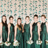 PinkBlume 52 Ft Dark Green Leaf Garland - Emerald Turquoise Paper Hanging Leaves Streamer for Party Decorations