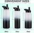 DOMICARE 32 oz Insulated Water Bottle Bulk - Vacuum Insulated Stainless Steel with Straw & Spout Lid