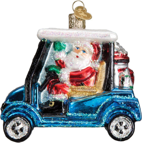 Old World Christmas Glass Blown Ornaments for Christmas Tree, Golf Cart Lover Gifts