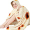 LetsFunny Burrito Tortilla Throw Blanket, 60in Double Sided Burrito Taco Tortilla Wrap