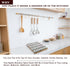 Angimio 8 Set 8" 16" Bamboo Spice Rack Drawer Organizer - Piece - or Wide