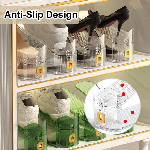 Copidrum 12Pack Closet Closet Shoe Slots Organizer for Shoe Stacker Shoe Rack Organizer for Space Saver Storage Holder
