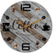TIANCENTRAL Rustic Kitchen Wall Clock, 12 Inch Wooden Silent Clocks for Office, Coffee Decor, Cafe Shop