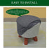 Outdoor,XL,22 CRFATOP Waterproof Round Ottoman Covers Slipcover Stretch Footstool Protector Covers Soft Footrest