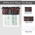 CAIJXIONG Set 2 54x18 inch Bookshelf Kitchen Curtains of Educational Bookcase Watercolor Flowers Rod Pocket Decorative