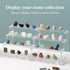 Lifewit 4 Tier Clear Display Risers Stand, Plastic Organizers for Figures, Cupcake, Dessert, Desktop Display