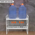 2Pack 16.5-27L Countertop Expandable Cabinet Shelf Organizer, Stackable Metal Shelves, Kitchen Organizers and Storage