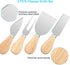 4 PCS Cheese Knife Set with Wood Handle, Stainless Steel Slicer & Cutter Utensils, Mini Knife, Butter Knife, Fork