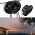 Saillong 4 Pack Hooks for Outdoor String Lights, Weatherproof Christmas Light Clips, Hanger Hooks for Holiday Decor,