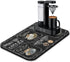 Fun Coffee Mat 19inx12in - Absorbent Anti-Slip Coffee Bar Mat for Countertops, Dish Drying Mats for Kitchen