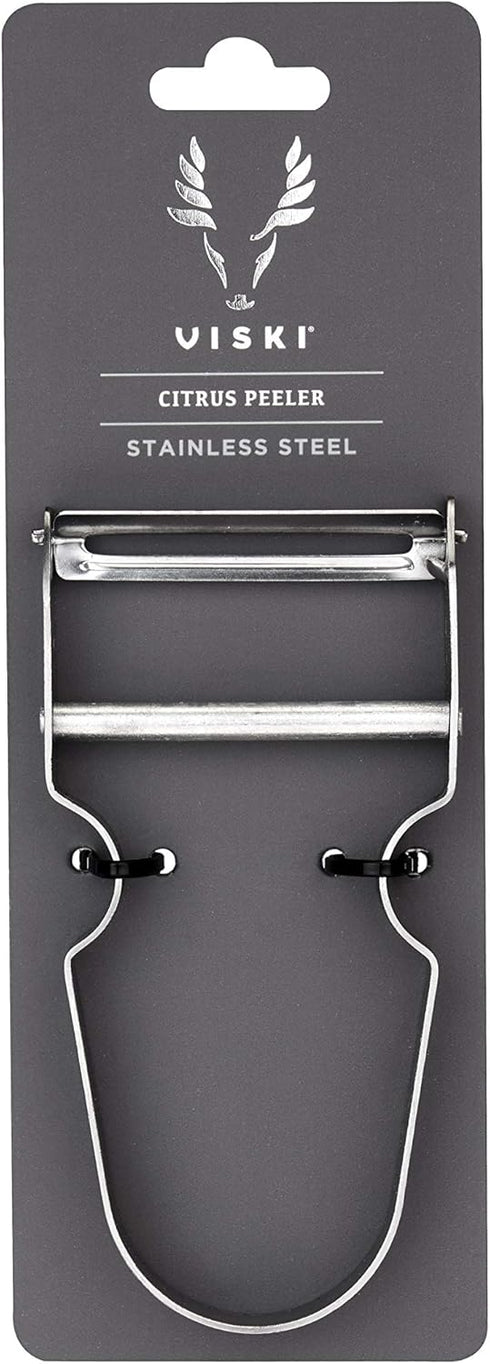 Viski Citrus Peeler Tool - Fruit Peeler for Cocktails, Professional Grade Bartender Tools