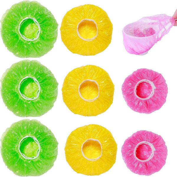 Reusable Bowl Covers | Elastic Plastic Wrap for Food Storage | Stretch Bags for Bread Proofing, Alternative to Foil (3