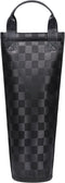 Tirrinia Single Wine Gift Tote Bag, Insulated Padded Thermal Wine Bottle Carrying Cooler for Travel, Picnic, Black