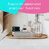 Aoheuo Modern Bamboo Fiber Soap Holder and Dish Combination, Removable, 5.12 Long, 3 Wide, White, 2 Pack