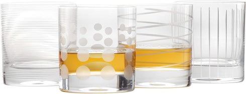 Mikasa Cheers Double Old Fashioned Glass, 12.75-Ounce, Set of 4