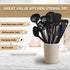 Kitchen Utensils Set, 11 Pcs Nylon Non-Stick Cooking Tools, 410°F Heat Resistant, BPA Free