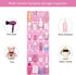 Hanging Shoe Organizer - Over The Door Shoe Storage Rack with 24 Breathable Mesh Pockets for Men, Women, Kids (Pink)
